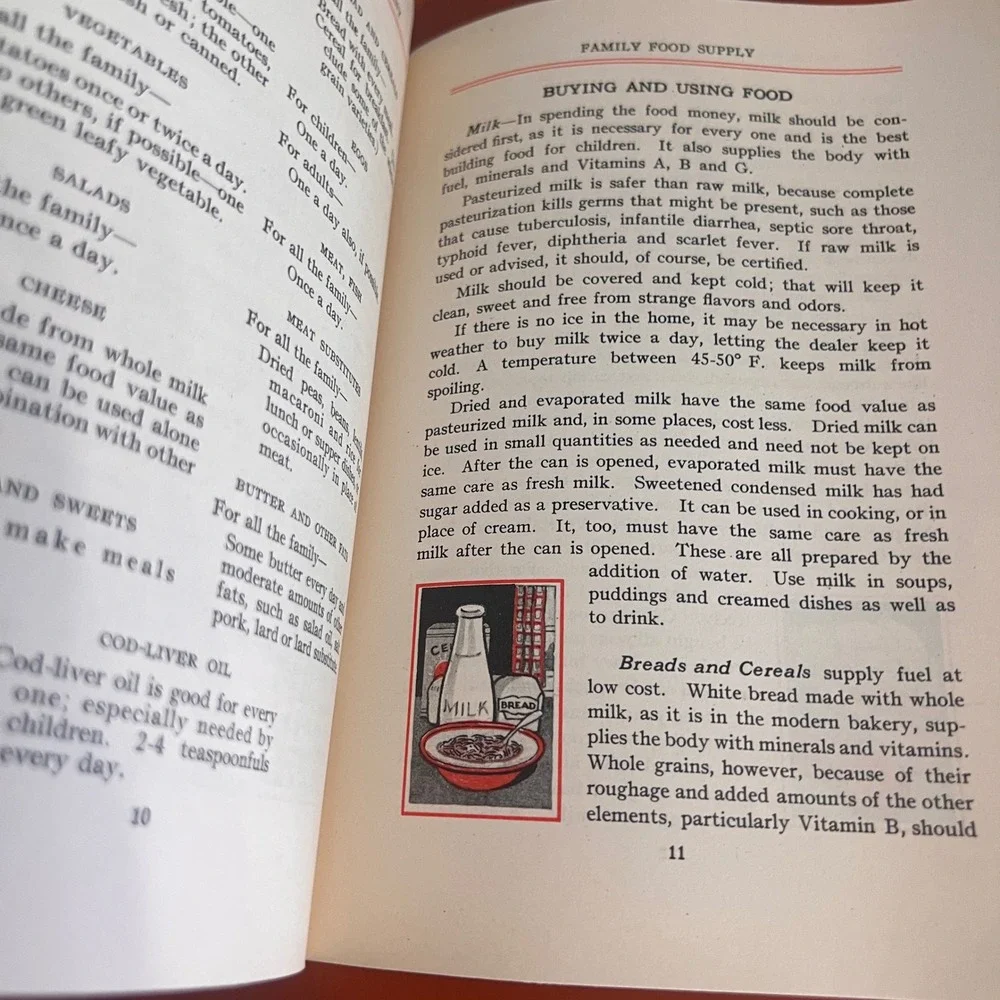 1934 The Family Food Supply Metropolitan Life Insurance Vintage Cookbook Booklet